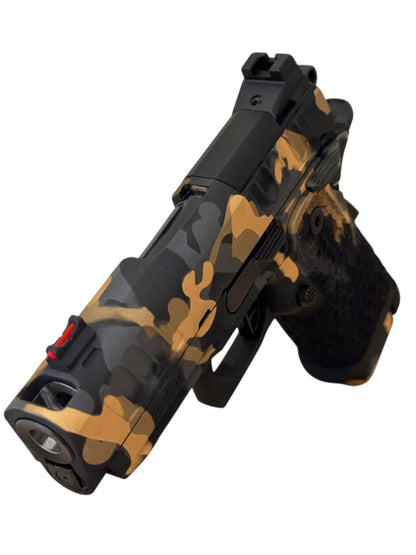 STACCATO CUSTOM CS MULTICAM 3.5” PORTED WITH DRAGON SCALE GRIPS