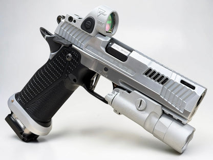 DARK FORGE CUSTOM WRAITH PORTED 4.6” BRUSHED CHROME WITH MATCHING SILVER SRO & X300