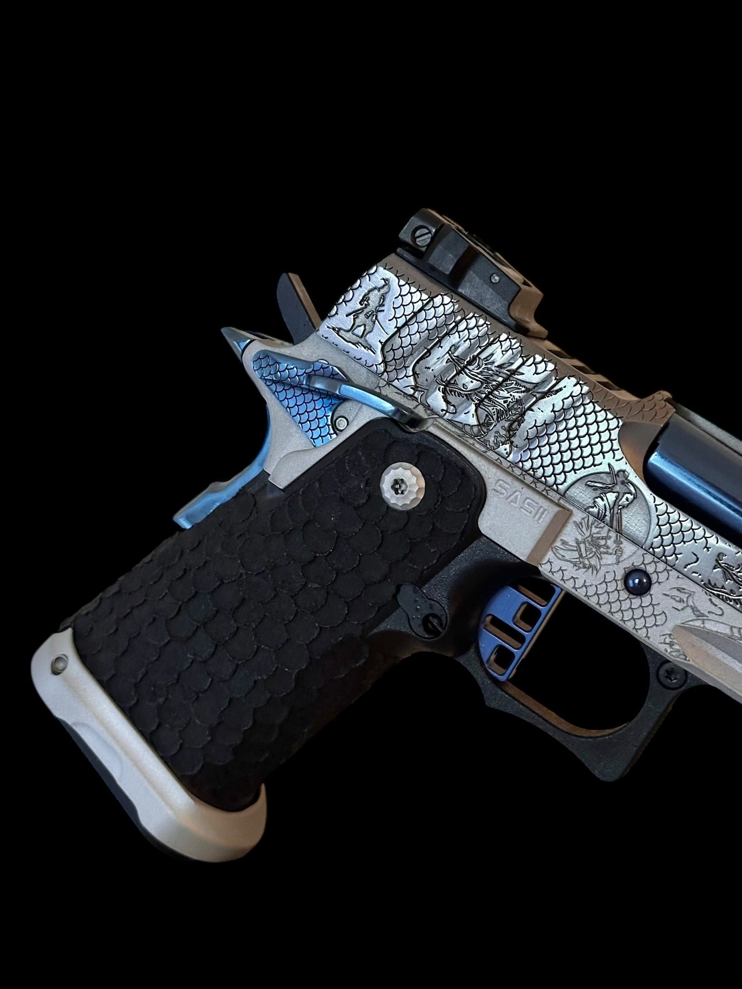 BUL ARMORY SAS II ULTRALIGHT PRO 2 PORTED “SAMURAI” BLUE TRIGGER 3.25” BARREL PVD