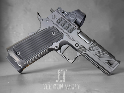 NIGHTHAWK CUSTOM ALPHA HAWK single stack COMMANDER 9MM PORTED OPTIC READY WITH TRIJICON SRO GREEN