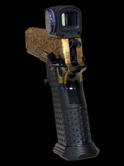TEE GUN VAULT “RIVET” GOVERNMENT 5” PORTED COPPER WITH APE DEFENSE ACRO P2