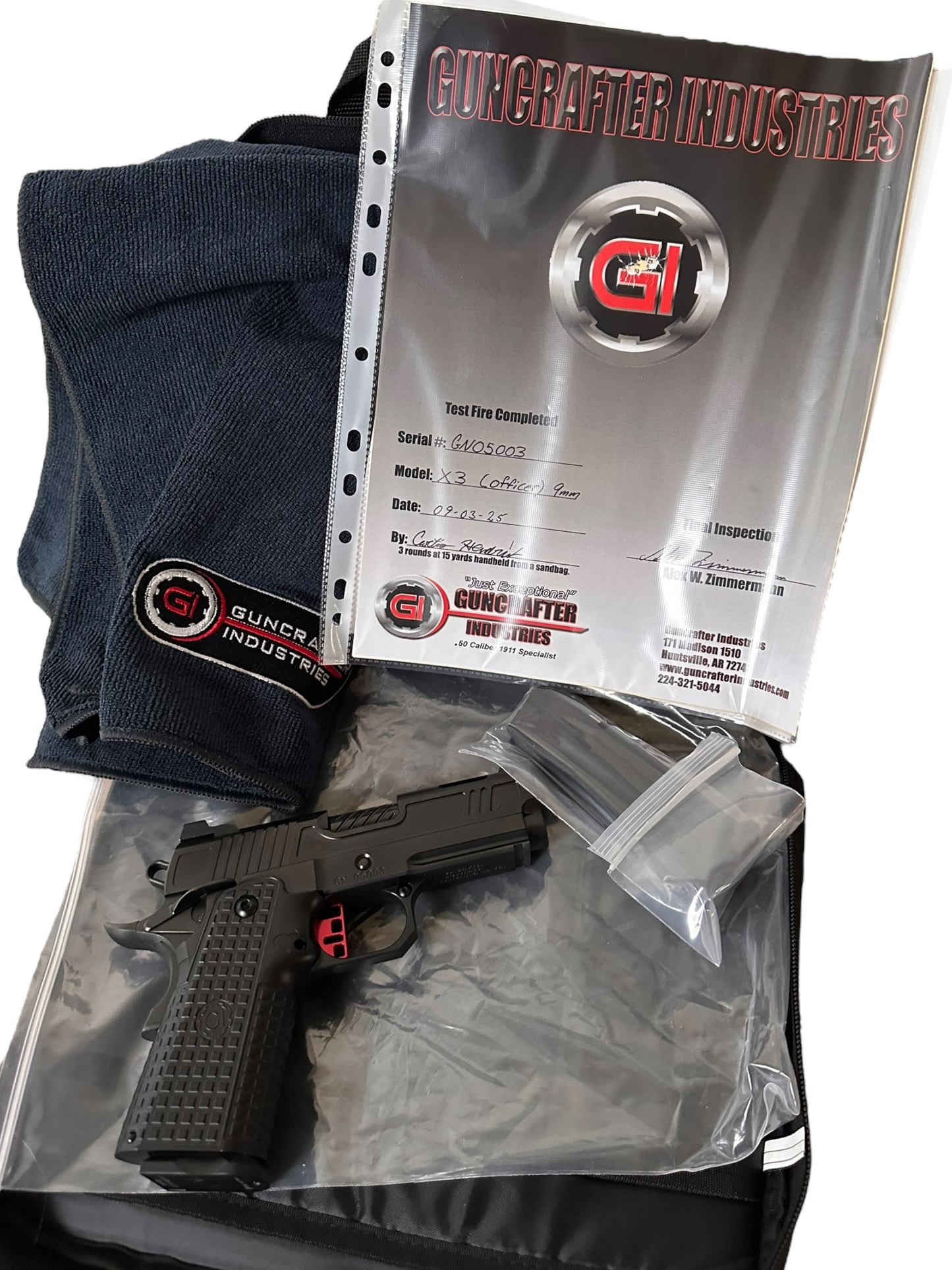 GUNCRAFTERS INDUSTRIES X3 OFFICER 3.8” DOUBLE STACK CARRY 9MM