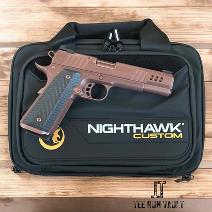NIGHTHAWK CUSTOM PRESIDENT 1911 5” GOV ROSE GOLD PVD FINISH OPTIC READY 9MM