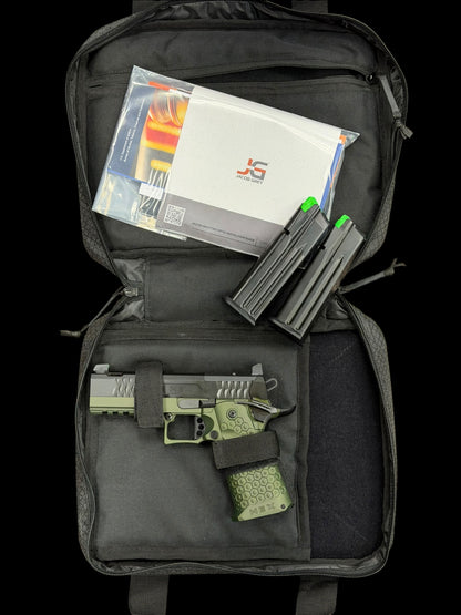 JACOB GREY HEX DUTY GREEN 4.25” PORTED ROSE GOLD BARREL 9mm