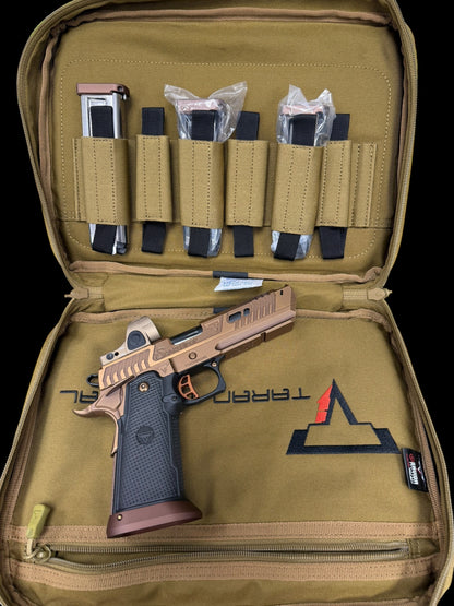 TARAN TACTICAL SAND VIPER 2011 NEW BARREL 9MM WITH TAN SRO.