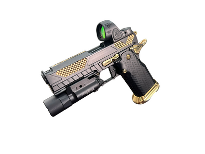 COMBAT PRECISION CUSTOM 2011 PORTED WITH TRIJICON SRO & X300 9MM