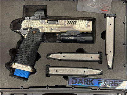 DARK FORGE REAPER HIGH POLISHED NICKEL CAMO FINISH WITH SRO AND X300
