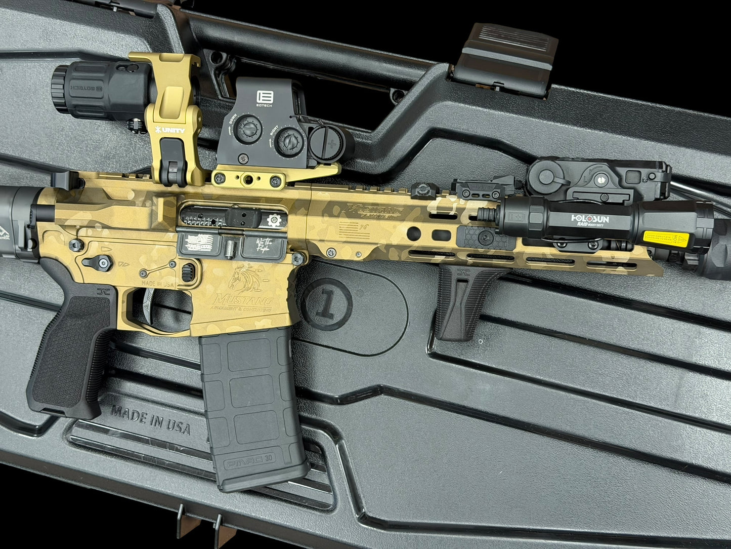 MUSTANG ARMAMENT CUSTOM “CHESTY” BRONZE CAMO 10.3” 5.56 NATO (NFA ITEM)