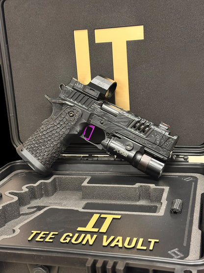 STACCATO XC CUSTOM “TRIBAL DRAGON BLACK” EDITION INFINITY TRIGGER APEX FUSION AND X300