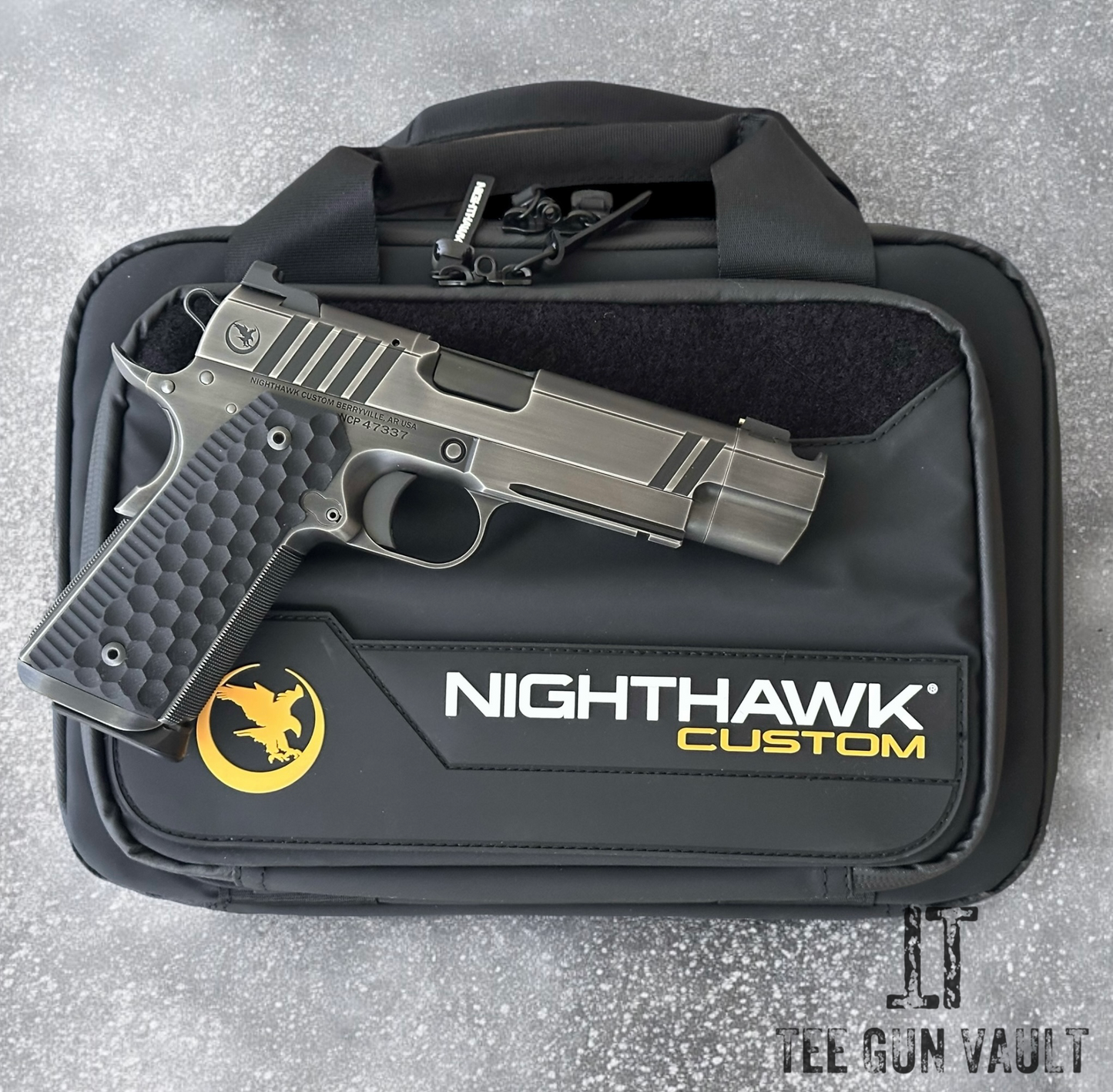 NIGHTHAWK CUSTOM FIREHAWK .45 ACP SINGLE STACK 1911 SMOKED NITRIDE