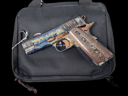 KINGS RIVER CUSTOM FCC 1911 COMMANDER FULL CASE HARDENED 9MM WITH MASTERPIECE