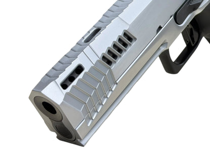 DARK FORGE WRAITH PORTED 4.6” BRUSHED CHROME FINISH WITH TRIJICON SRO (please read description)