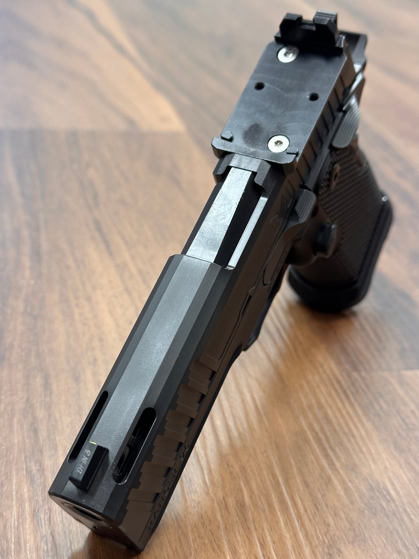 MILLER PRECISION RANGER 9C PORTED 9MM PISTOL - 4.4" BLACK WITH BLUE TRIGGER