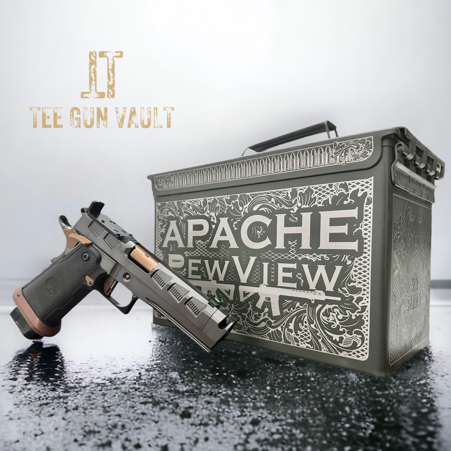 PEWVIEW APACHE 9MM DOUBLE STACK 2011 WATCHTOWER FIREARMS LIMITED EDITION.