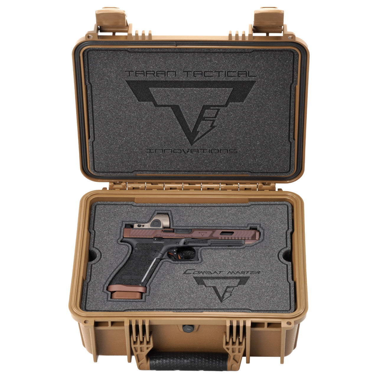 TTI G34 Gen 5 Copperhead With Custom Hard Case & trijicon sro bronze