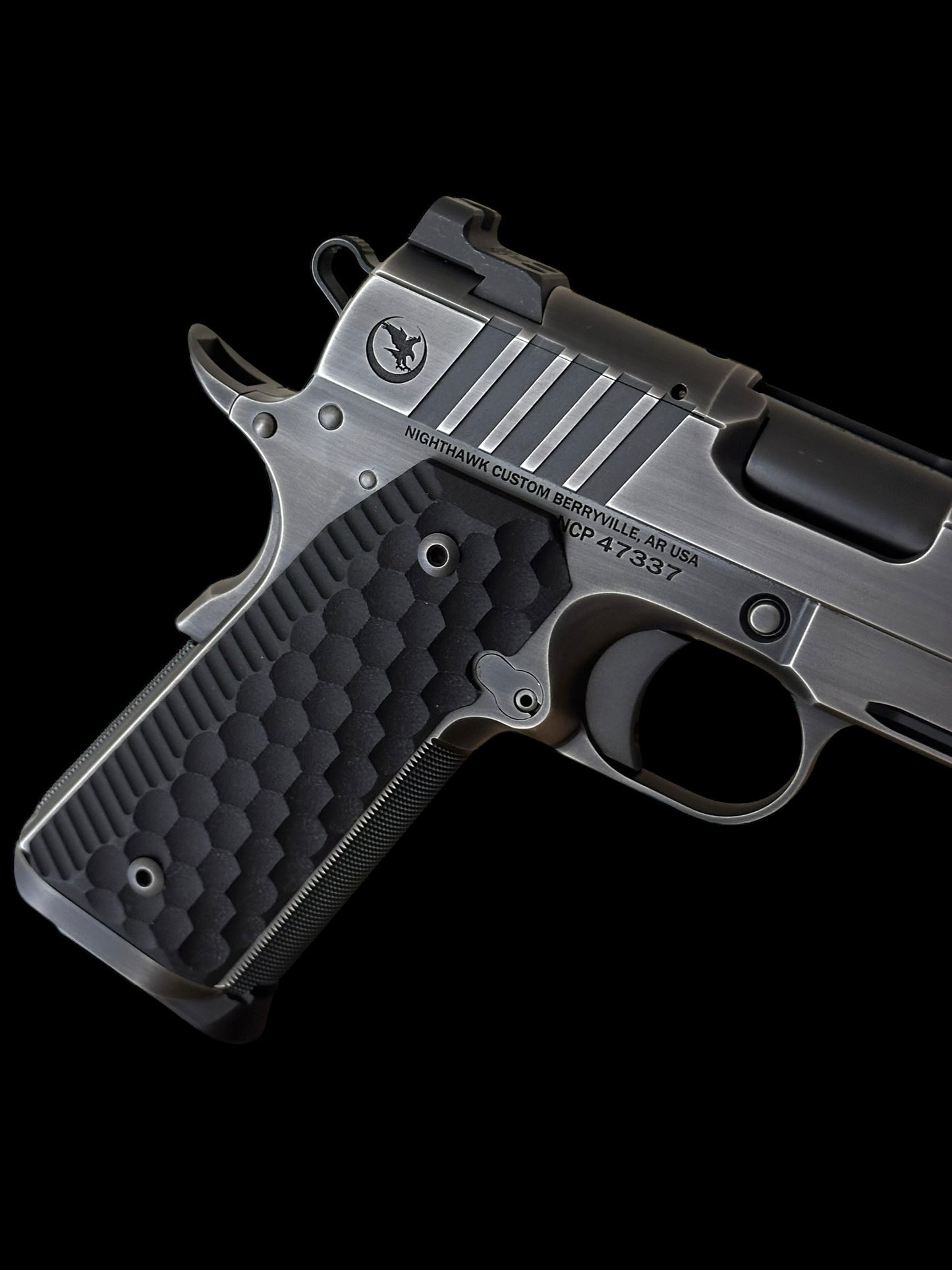 NIGHTHAWK CUSTOM FIREHAWK .45 ACP SINGLE STACK 1911 SMOKED NITRIDE