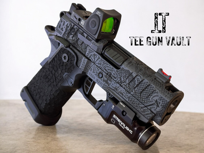 STACCATO CUSTOM CS “VIKING” PORTED 3.5” DLC BARREL WITH RMR AND TLR7 FLASHLIGHT