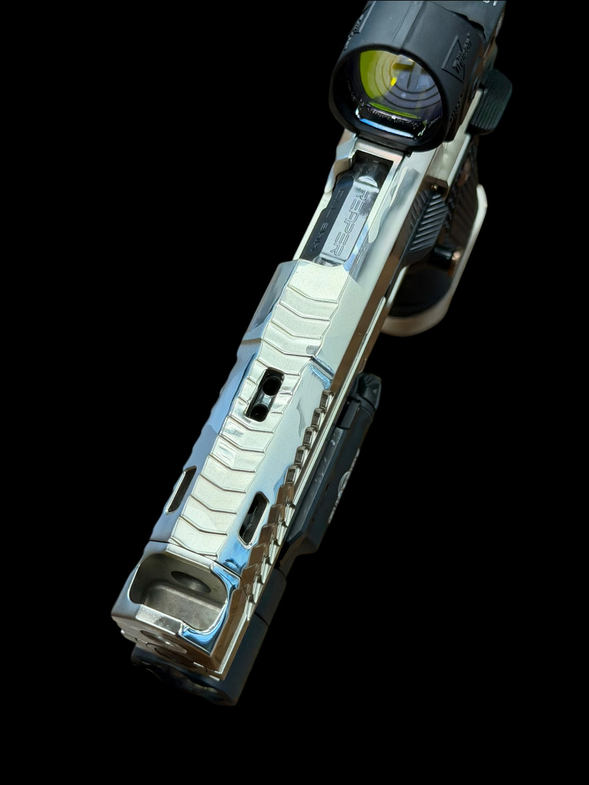 DARK FORGE REAPER HIGH POLISHED NICKEL CAMO FINISH WITH SRO AND X300