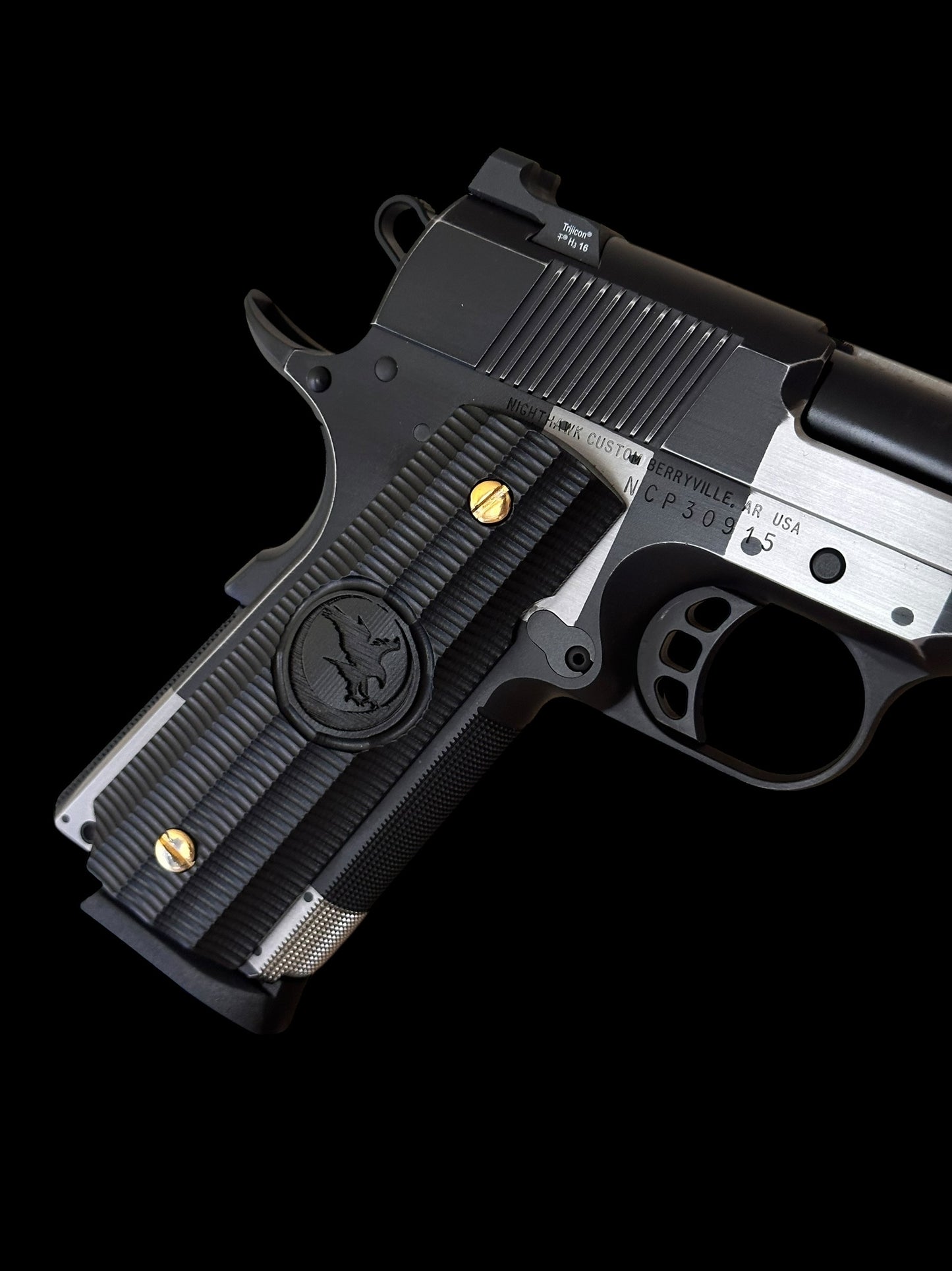 NIGHTHAWK CUSTOM GRP SHARK 1 OF A KIND .45 ACP PRE OWNED EXCELLENT CONDITION