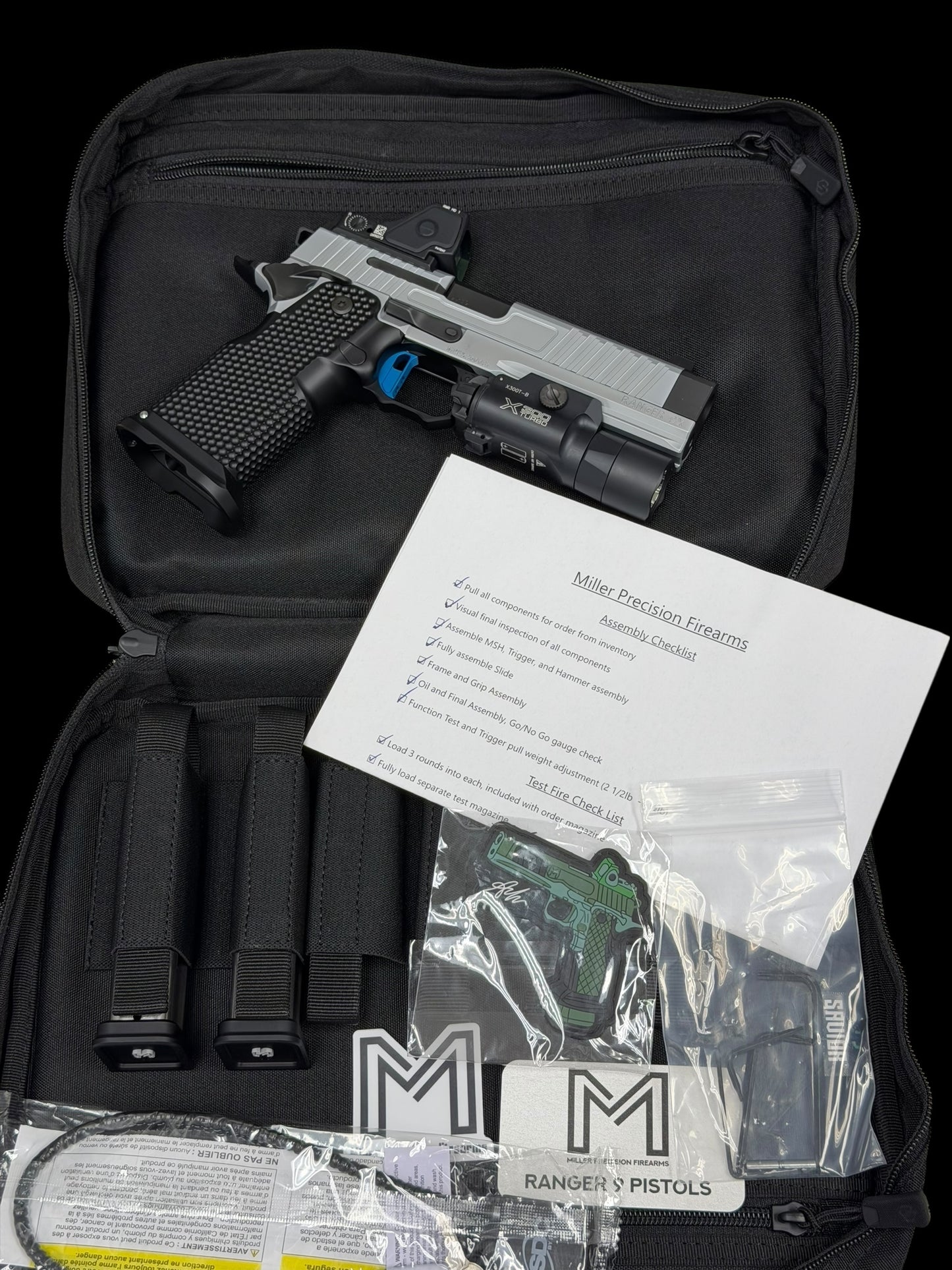 MILLER PRECISION RANGER 9X SILVER PVD WITH TRIJICON RMR HD AND X300
