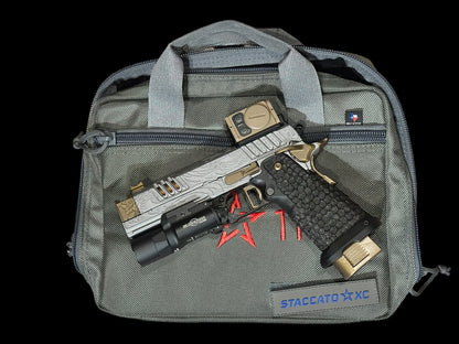 STACCATO CUSTOM XC “TRIBAL DRAGON” ENGRAVED IN GRAY/BRONZE WITH ACRO P2 & X300