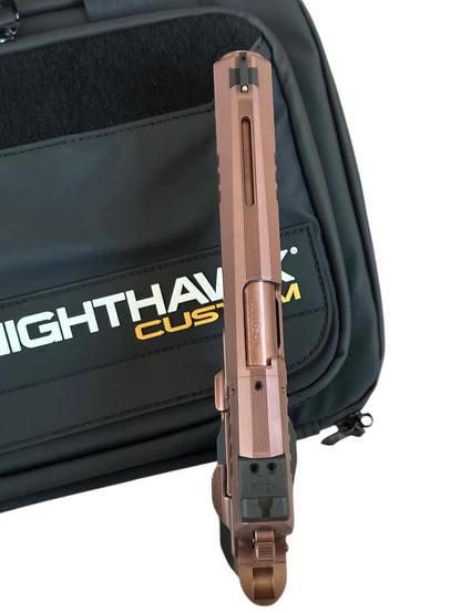 NIGHTHAWK CUSTOM PRESIDENT 1911 5” GOV ROSE GOLD PVD FINISH OPTIC READY 9MM