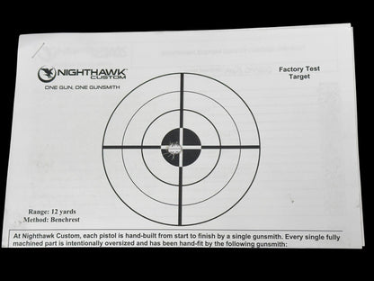 NIGHTHAWK CUSTOM BDS9 COMMANDER  WITH AIMPOINT ACRO P2 9MM