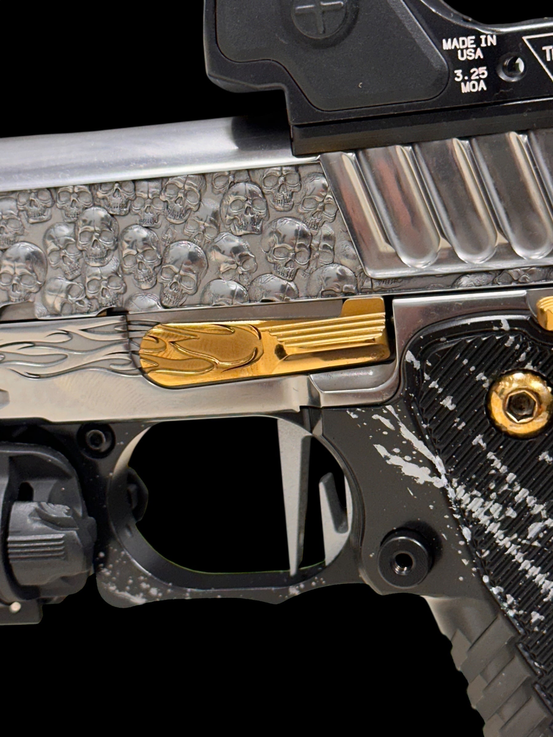 STACCATO CUSTOM XC “VITA FINITA” 3D ENGRAVED IN POLISHED PVD