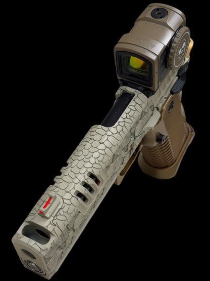 STACCATO CUSTOM XC “STONE FORGE” EDITION WITH EDGE TRIGGER AND T7 ALUMINUM GRIPS & ACRO P2