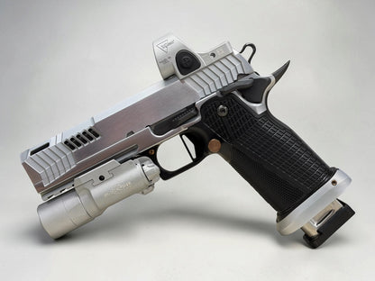 DARK FORGE CUSTOM WRAITH PORTED 4.6” BRUSHED CHROME WITH MATCHING SILVER SRO & X300