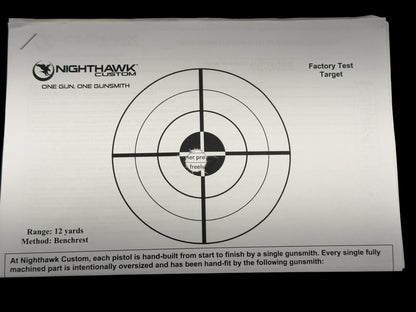NIGHTHAWK CUSTOM PRESIDENT GOV .45 ACP 1911 THREADED BARREL