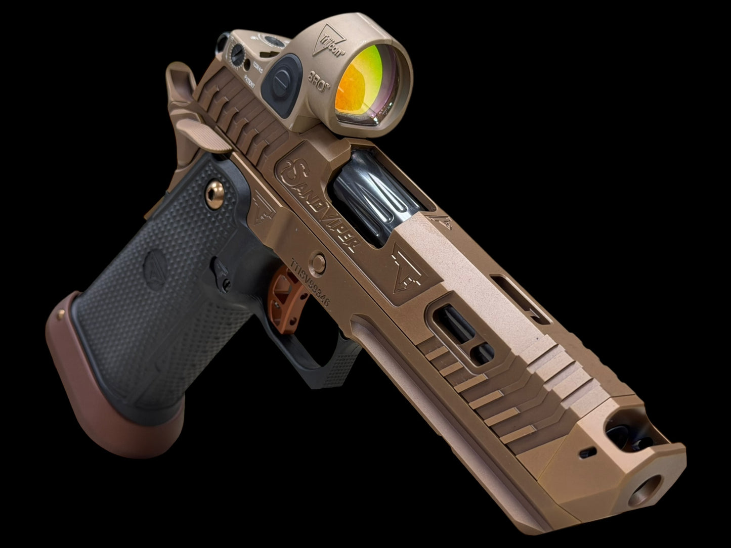 TARAN TACTICAL SAND VIPER 2011 NEW BARREL 9MM WITH TAN SRO.