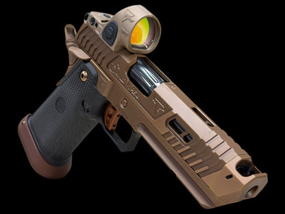 TARAN TACTICAL SAND VIPER 2011 NEW BARREL 9MM WITH TAN SRO.
