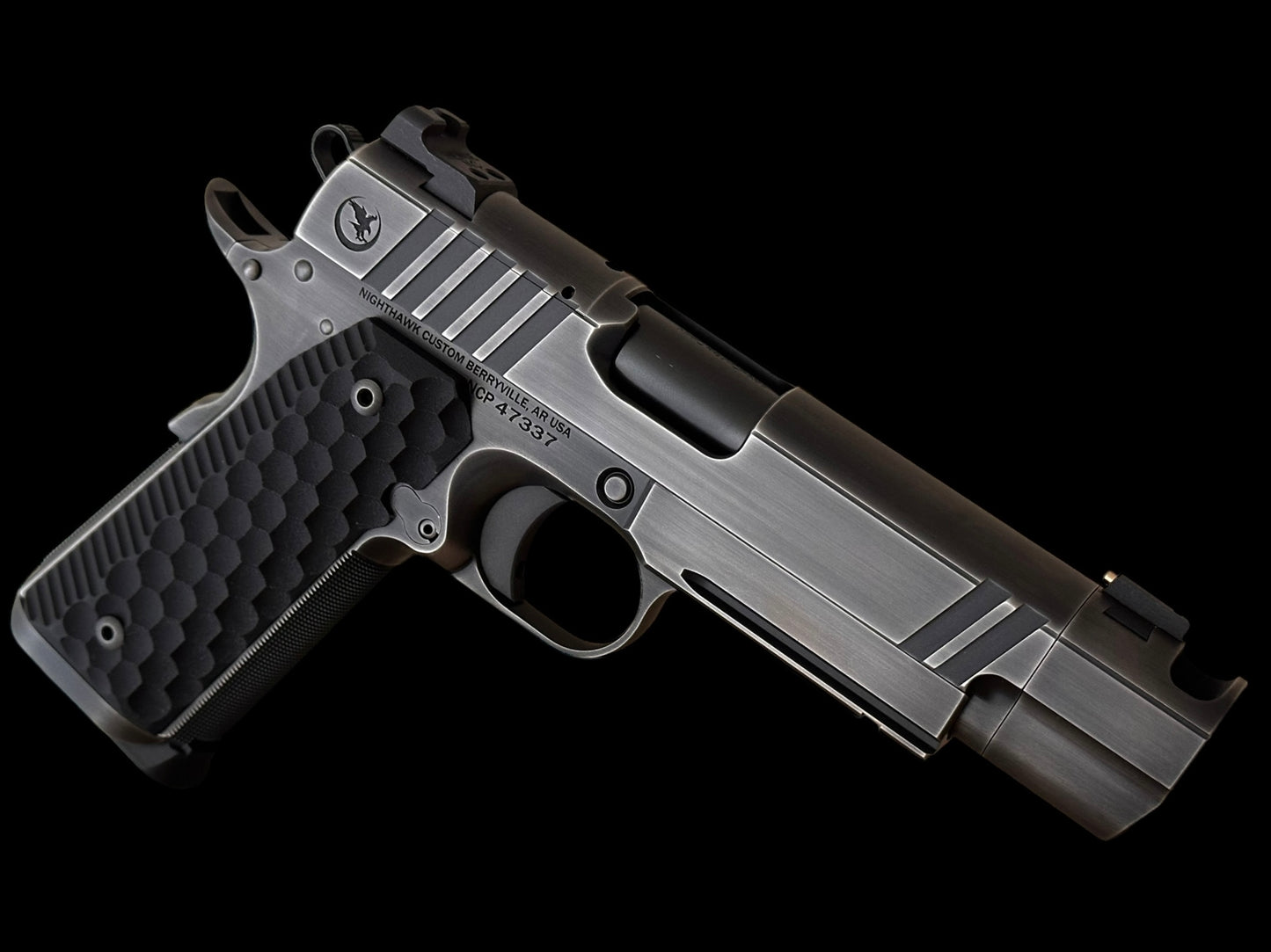 NIGHTHAWK CUSTOM FIREHAWK .45 ACP SINGLE STACK 1911 SMOKED NITRIDE