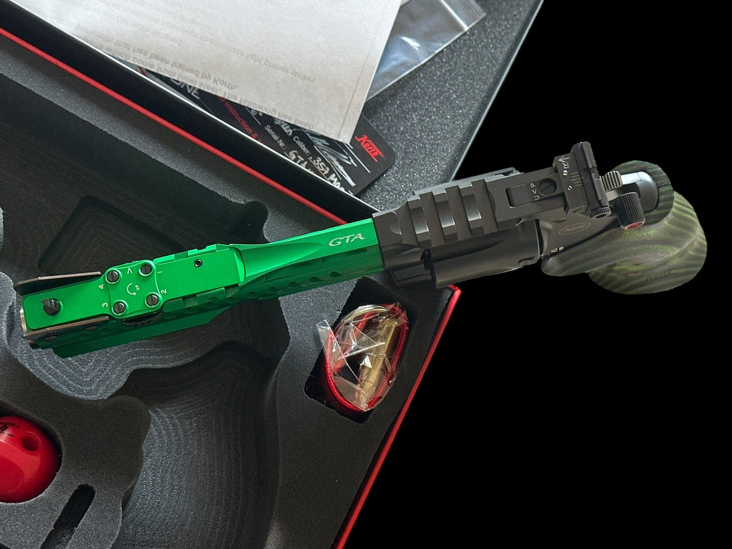 NIGHTHAWK CUSTOM KORTH REVOLVER SUPER SPORT GTA GREEN .357 MAG