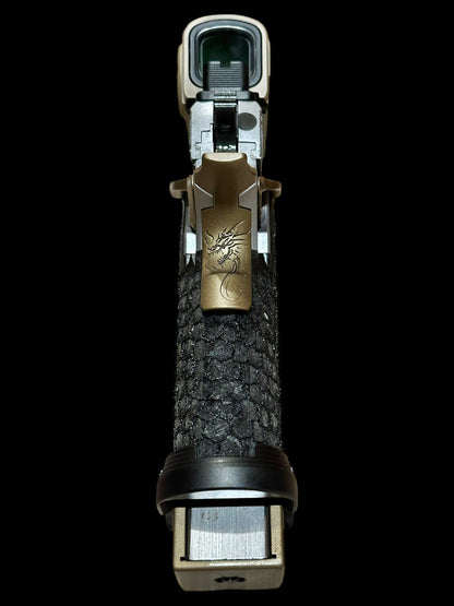 STACCATO CUSTOM XC “TRIBAL DRAGON” ENGRAVED IN GRAY/BRONZE WITH ACRO P2 & X300