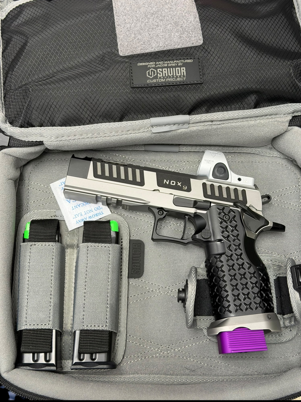JACOB GREY NOX GENTLEMEN SERIES TUXEDO 9MM PORTED + COMP (OPTIC NOT INCLUDED)