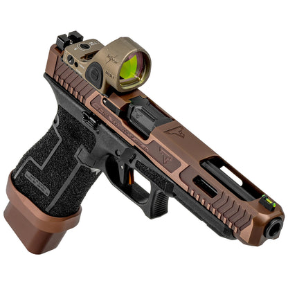 TTI G34 Gen 5 Copperhead With Custom Hard Case & trijicon sro bronze