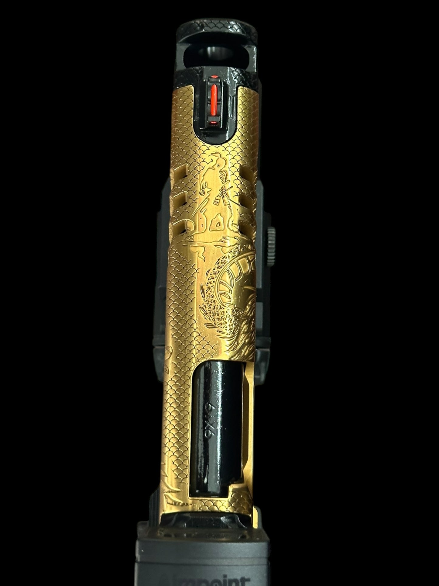 STACCATO CUSTOM XC “LAST SAMURAI” GOLD NITRIDE WITH BLACK DLC ACCENTS ATLAS GRIPS