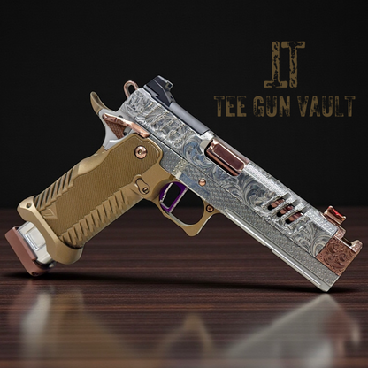 STACCATO CUSTOM XC SCROLL ENGRAVED WITH T7 ALUMINUM BRONZE GRIPS AND INFINITY TRIGGER