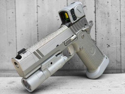 NIGHTHAWK CUSTOM TRS COMP POLISHED SILVER WITH MATCHING ACRO P2 & X300