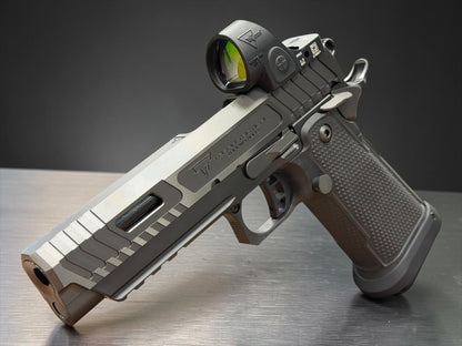 TARAN TACTICAL COMBAT MASTER 5” BLACKOUT LIMITED EDITION WITH TRIJICON SRO