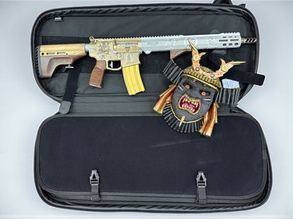 STELLAR ARMS 1 OF 1 “SAMURAI” EXECUTIVE RIFLE 5.56 WITH ART WORK MATCHING SAMURAI MASK