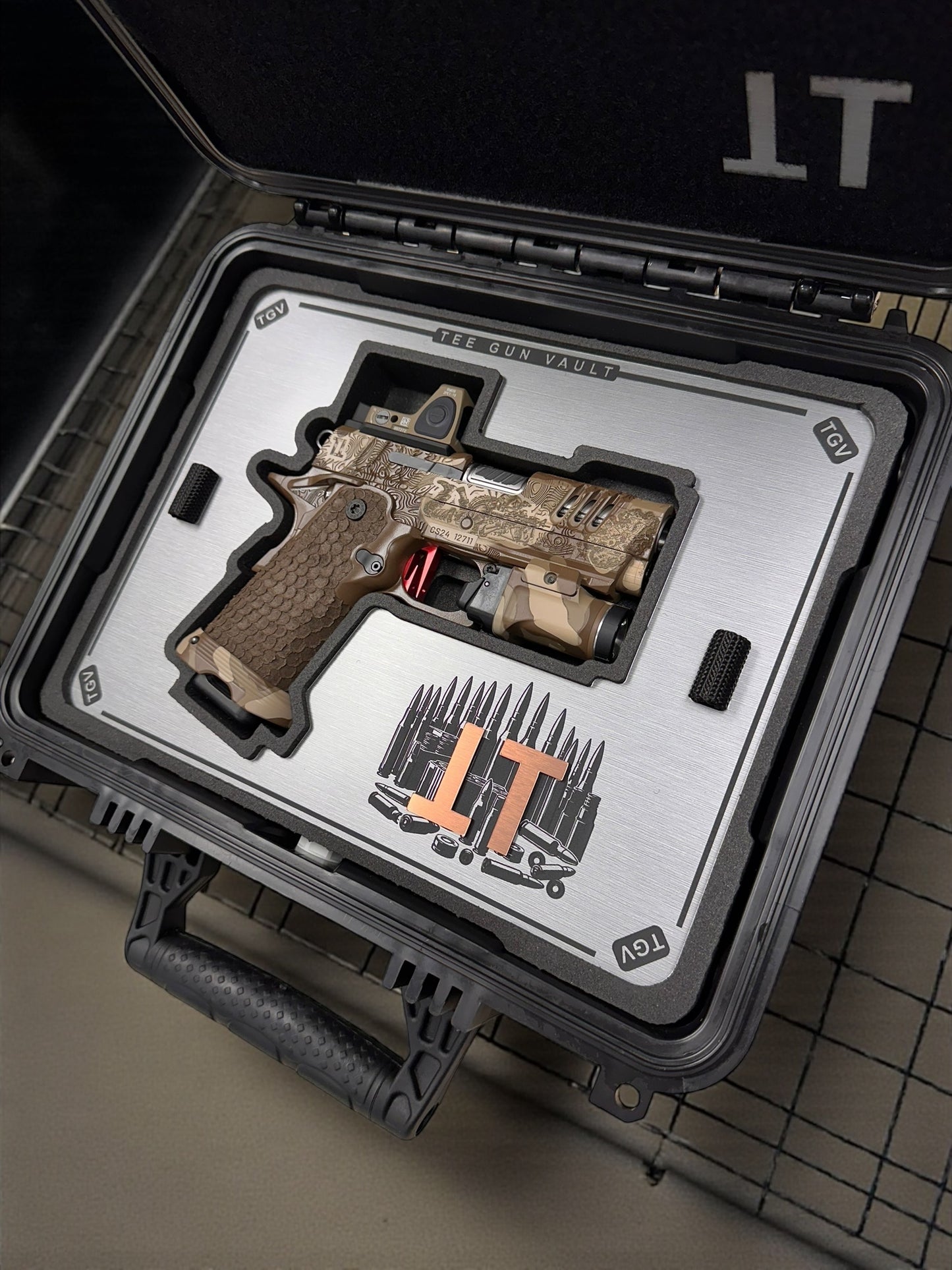 STACCATO CS “BLACK OPS” PORTED 3.5” X SERIES MULTICAM WITH TRIJICON RMR AND TLR7