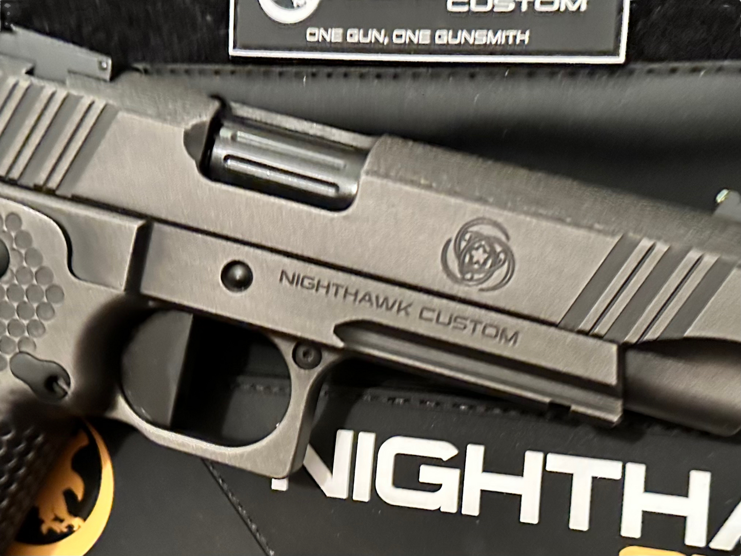 Nighthawk Custom, Bob Marvel, 9mm, Double Stack. Commander, 4.25" (unfired)