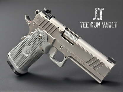 NIGHTHAWK CUSTOM TRS COMMANDER “ICEMAN” SAND HAWK SERRATED OPTIC CUT DOUBLE STACK