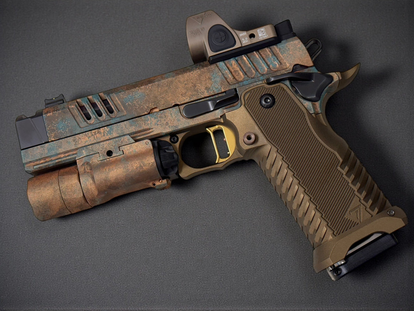 STACCATO CUSTOM XC SUNKEN SHIP EDITION WITH T7 ALUMINUM GRIPS GOLD TRIGGER SRO & X300