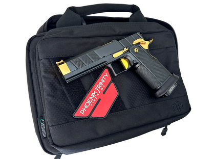 PHOENIX TRINITY H PRO DOUBLE STACK BLACK/GOLD COMP’D OPTIC READY 9MM