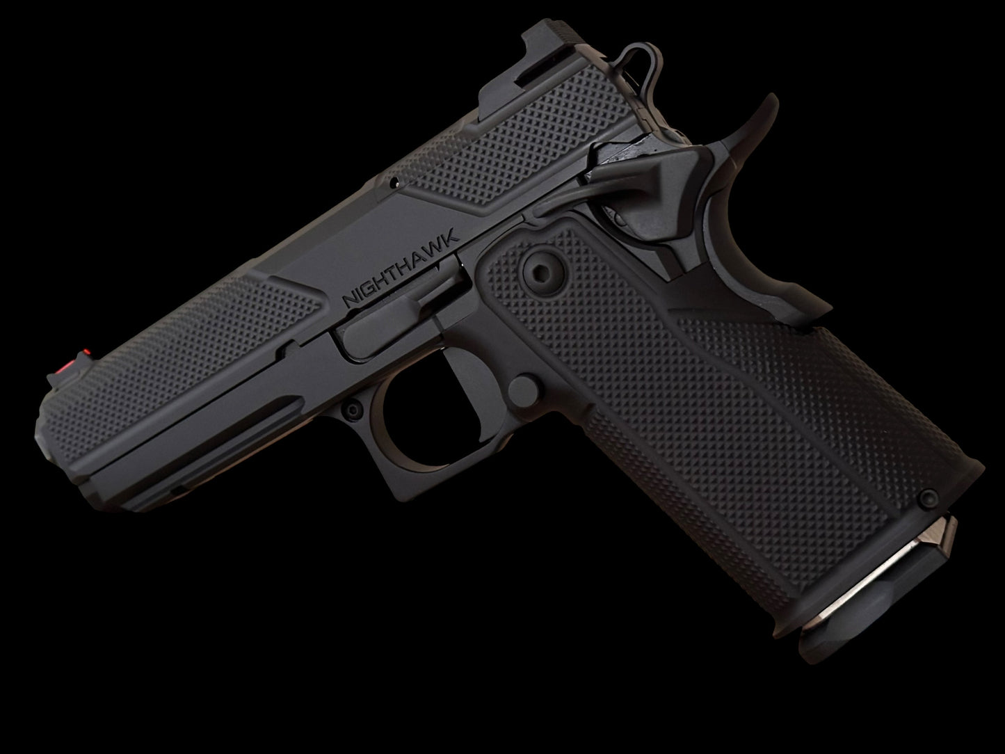 NIGHTHAWK CUSTOM DOUBLE AGENT DS 4.25” OPTIC READY BLACK DLC  COMMANDER AMBI SAFETY 9MM