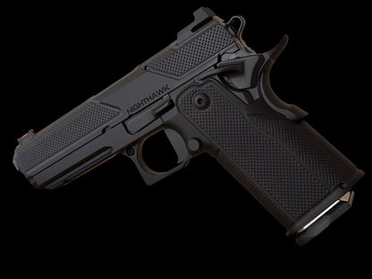 NIGHTHAWK CUSTOM DOUBLE AGENT DS 4.25” OPTIC READY BLACK DLC  COMMANDER AMBI SAFETY 9MM